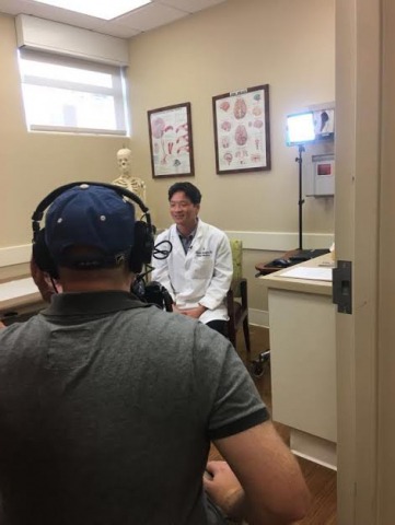 doctor being interviewed