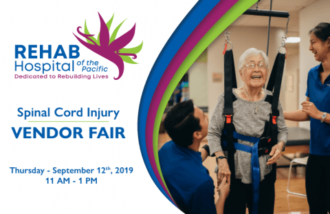 Rehab Hospital Spinal Cord Injury Vendor Fair, Thursday September 12, 2019 11am-1pm