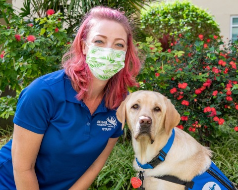 Kasey and Toby animal assisted therapy program
