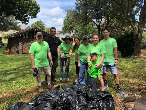 Team REHAB at Earth Day Community Cleanup.