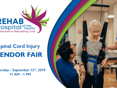Rehab Hospital Spinal Cord Injury Vendor Fair, Thursday September 12, 2019 11am-1pm