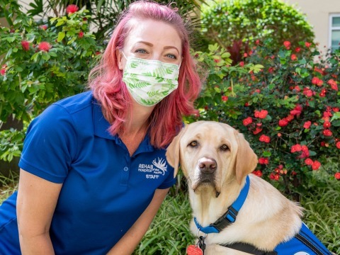 Kasey and Toby animal assisted therapy program